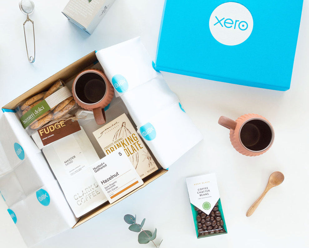 Xero Custom Corporate Hamper Gift Box with sustainable products